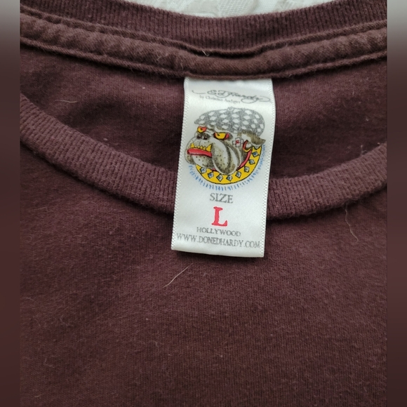 Y2K DON ED HARDY by Christian Audigier Men's Large - Picture 3 of 5